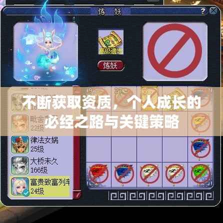 不断获取资质,个人成长的必经之路与关键策略