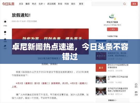 卓尼新闻热点速递,今日头条不容错过